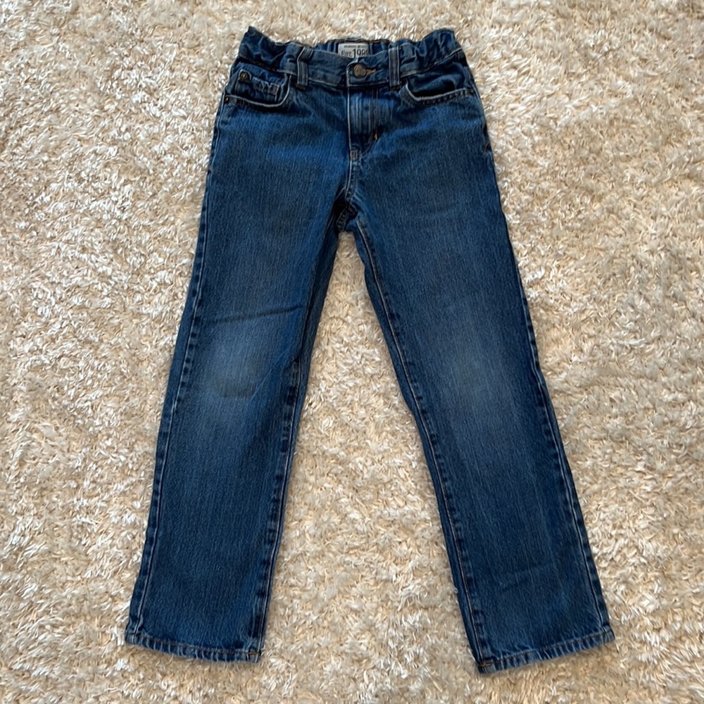 Children’s Place blue jeans, size 8 adjustable waist band straight